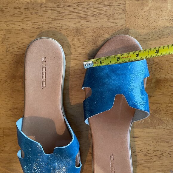 NWOT Size 37 Helen Rouge leather H Band slide sandals - Picture 9 of 11